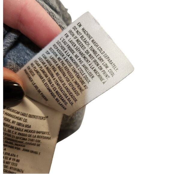 American Eagle AE Short Sleeve Crew Neck Standard Fit Super Soft Logo T-Shirt S - Picture 8 of 8